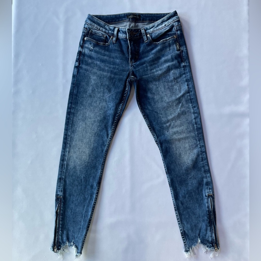 Silver Jeans Co. Tuesday Low Rise Ankle Skinny Jeans